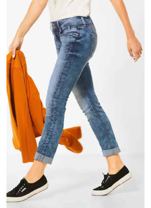 Blugi cu croială slim albastru STREET ONE femeie