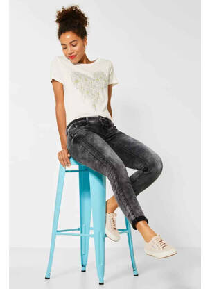 Blugi cu croială slim negru STREET ONE femeie