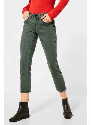 Blugi cu croială slim verde STREET ONE femeie