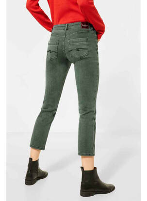 Blugi cu croială slim verde STREET ONE femeie