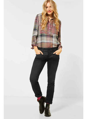 Blugi cu croială slim negru STREET ONE femeie