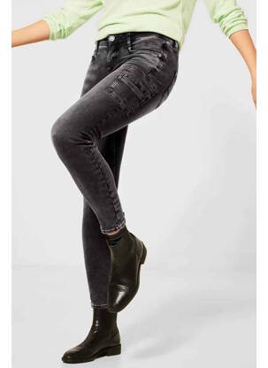 Blugi cu croială slim negru STREET ONE femeie