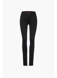 Blugi cu croială slim negru STREET ONE femeie
