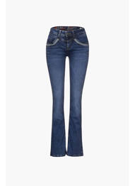 Blugi bootcut albastru STREET ONE femme