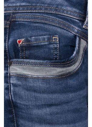 Blugi bootcut albastru STREET ONE femeie