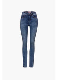 Blugi cu croială slim albastru STREET ONE femme