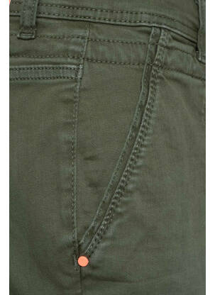 Blugi cu croială slim verde STREET ONE femeie