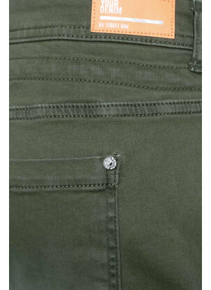 Blugi cu croială slim verde STREET ONE femeie