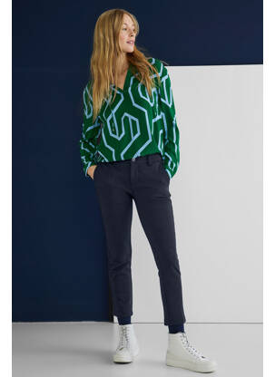 Pantalon chino albastru STREET ONE femeie