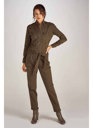 Salopetă-pantalon verde ASTRID BLACK LABEL femeie