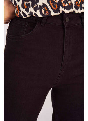 Blugi cu croială largă negru ASTRID BLACK LABEL femeie
