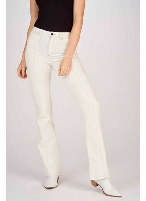 Blugi cu croială evazată bej ASTRID BLACK LABEL femeie