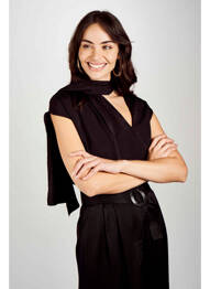 Cămașă negru ASTRID BLACK LABEL femeie