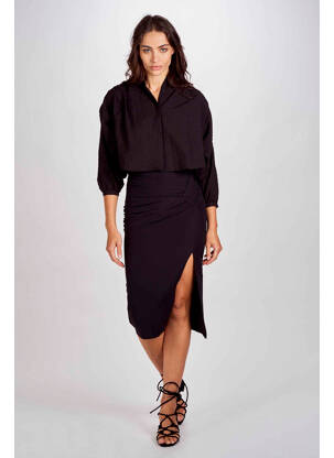 Cămașă negru ASTRID BLACK LABEL femeie