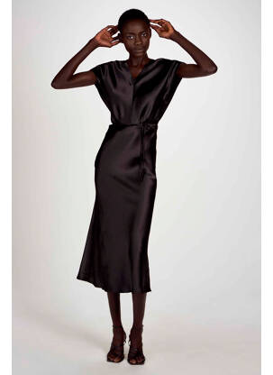 Rochie midi negru ASTRID BLACK LABEL femeie