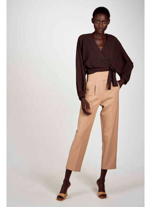 Pantalon 7/8 bej ASTRID BLACK LABEL femeie