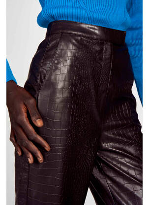 Pantalon trei sferturi maro ASTRID BLACK LABEL femeie