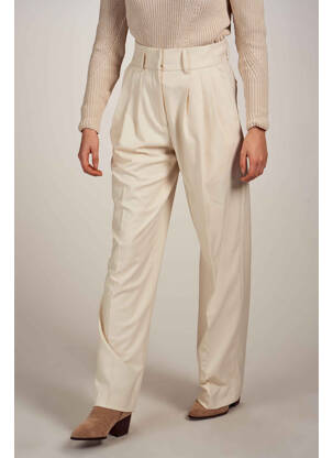 Pantalon drept bej ASTRID BLACK LABEL femeie