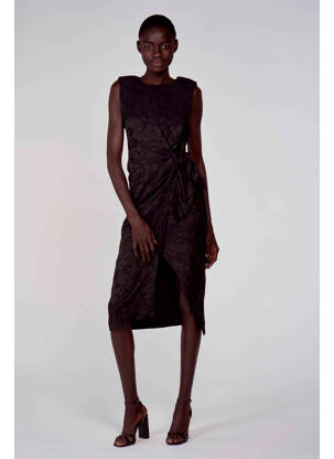Rochie midi negru ASTRID BLACK LABEL femeie