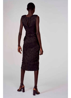 Rochie midi negru ASTRID BLACK LABEL femeie