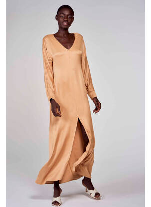 Rochie lungă bej ASTRID BLACK LABEL femeie