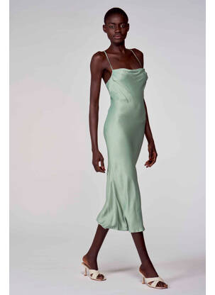Rochie midi verde ASTRID BLACK LABEL femeie