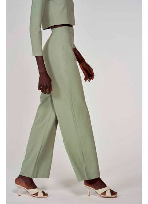 Pantalon drept verde ASTRID BLACK LABEL femeie