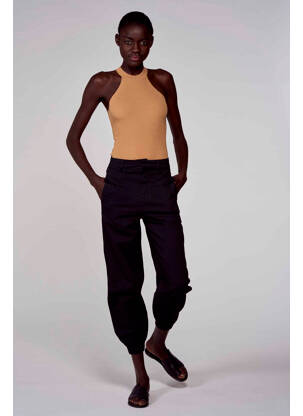 Pantalon cargo negru ASTRID BLACK LABEL femeie