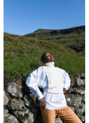 Maiou alb ASTRID BLACK LABEL femeie