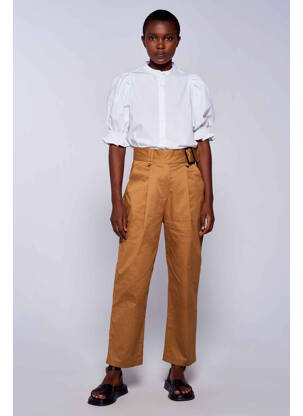 Pantalon chino maro ASTRID BLACK LABEL femeie