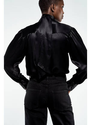 Cămașă negru ASTRID BLACK LABEL femeie