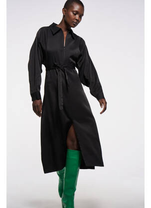 Rochie midi negru ASTRID BLACK LABEL femeie