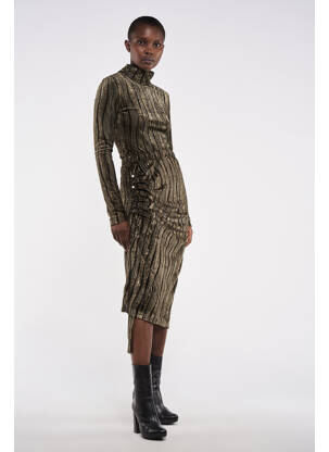 Fustă midi verde ASTRID BLACK LABEL femeie