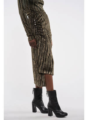Fustă midi verde ASTRID BLACK LABEL femeie