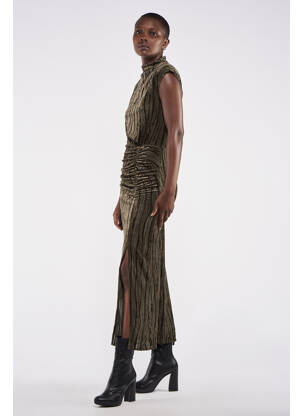 Rochie lungă verde ASTRID BLACK LABEL femeie