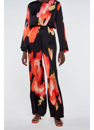 Pantalon evazat multicolor ASTRID BLACK LABEL femeie