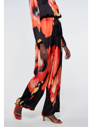 Pantalon evazat multicolor ASTRID BLACK LABEL femeie