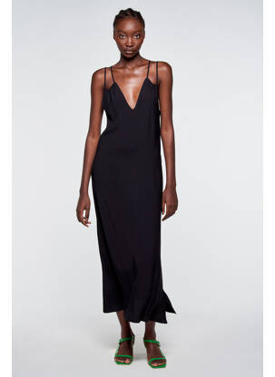 Rochie lungă negru ASTRID BLACK LABEL femeie