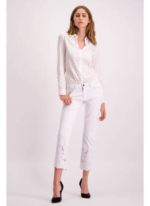 Blugi skinny alb ASTRID BLACK LABEL femeie