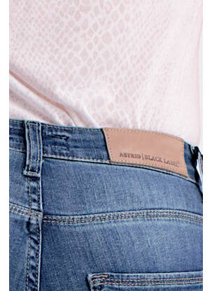 Blugi cu croială slim albastru ASTRID BLACK LABEL femeie