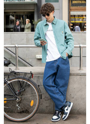 Cămașă cu mâneci lungi albastru KAOTIKO bărbat