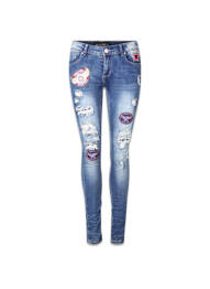 Blugi skinny albastru HAILYS femeie