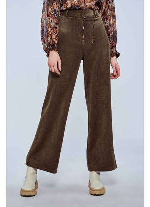 Pantalon evazat verde AMELIE & AMELIE femeie