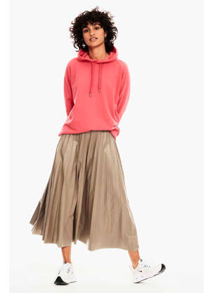 Fustă midi bej GARCIA femeie