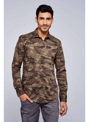 Cămașă cu mâneci lungi verde BRUCE & BUTLER  bărbat