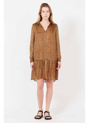 Rochie scurtă maro IKKS femeie