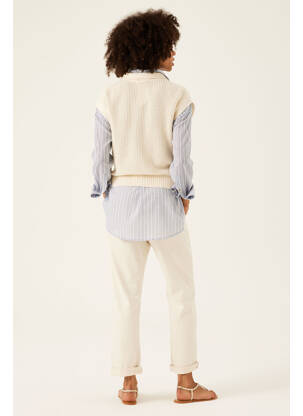 Pantalon chino alb GARCIA femeie