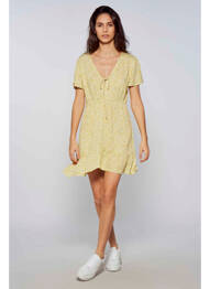 Rochie scurtă galben BILLABONG femeie