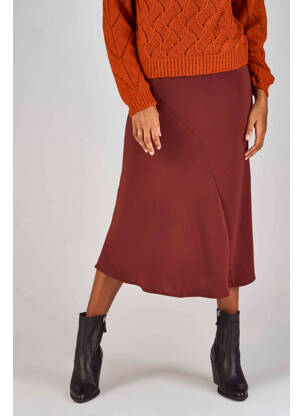 Fustă midi roșu CLOUDS OF FASHION femeie