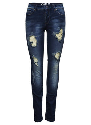 Blugi skinny albastru ONLY femeie